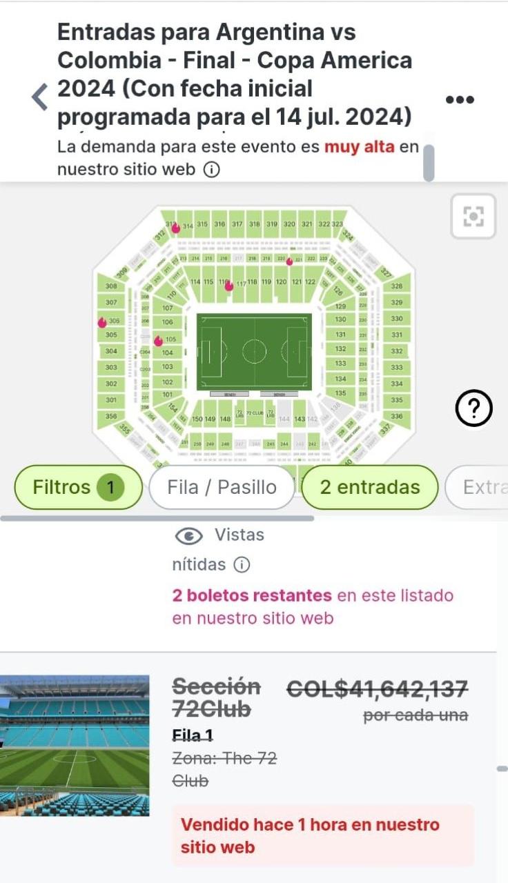 Boletas para partido Colombia vs Argentina aún se pueden conseguir